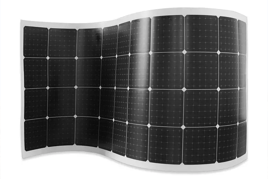 Bild eines flexiblen Solarpanels