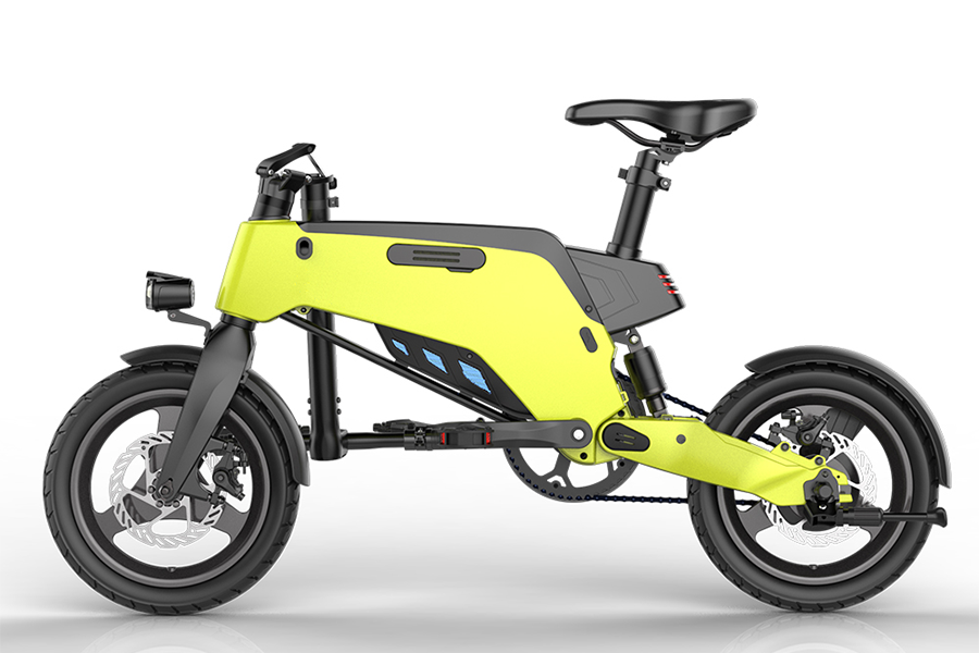 E-bike con illuminazione intelligente