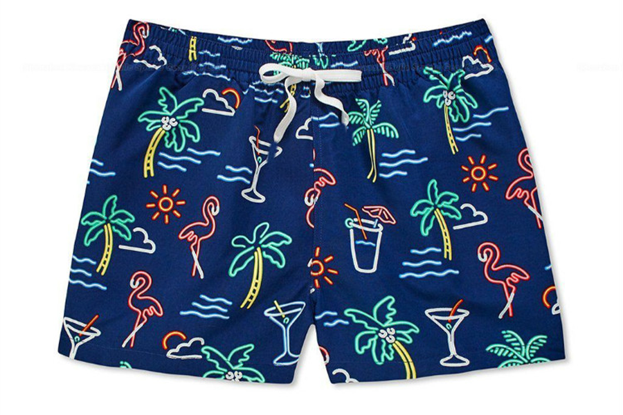 Pantaloncini da spiaggia per bambini con motivo eco shore