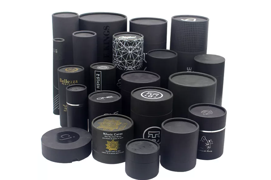 Paper tube packaging in various sizes