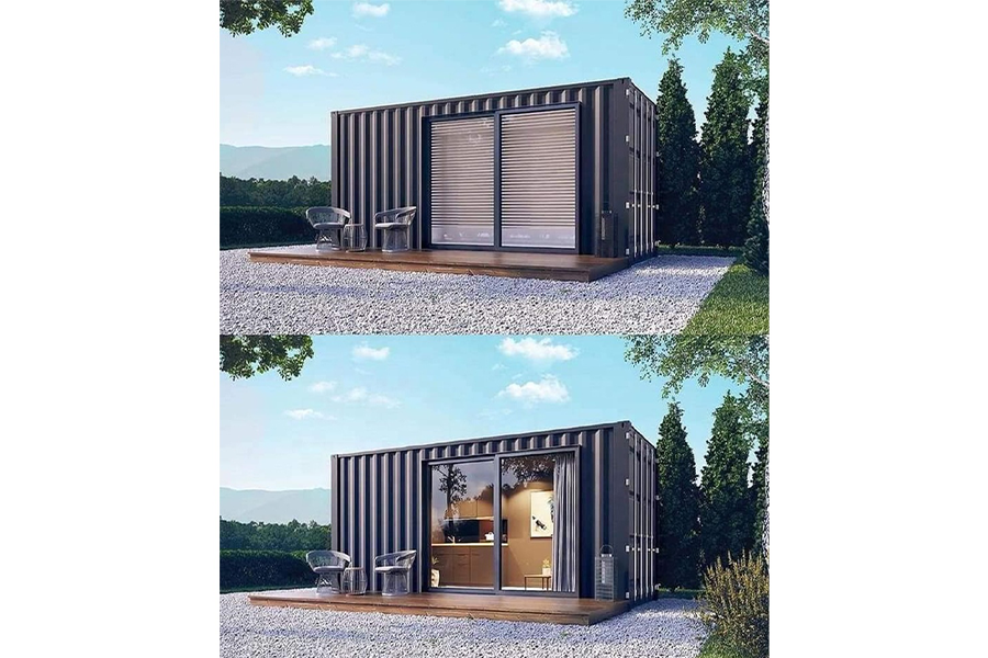 Un container per la spedizione a casa