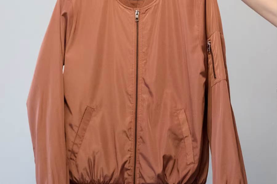 Bomber color senape scuro