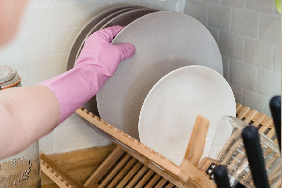 A kitchen organizer for utensils