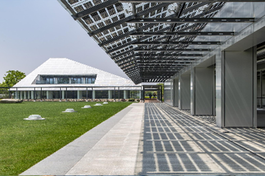 BIPV-Panels im Hauptsitz von Positec China