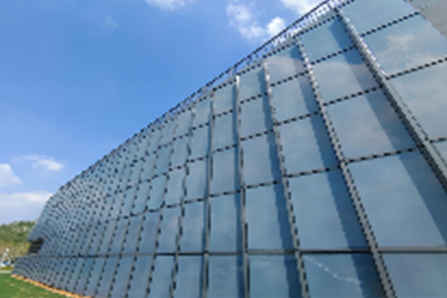 BIPV-Panels im Shandong Zibo Innovation & Entrepreneurship Park City Development Service Center