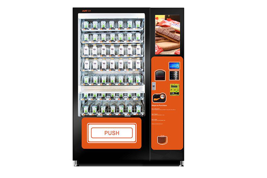 Snack machine on a white background