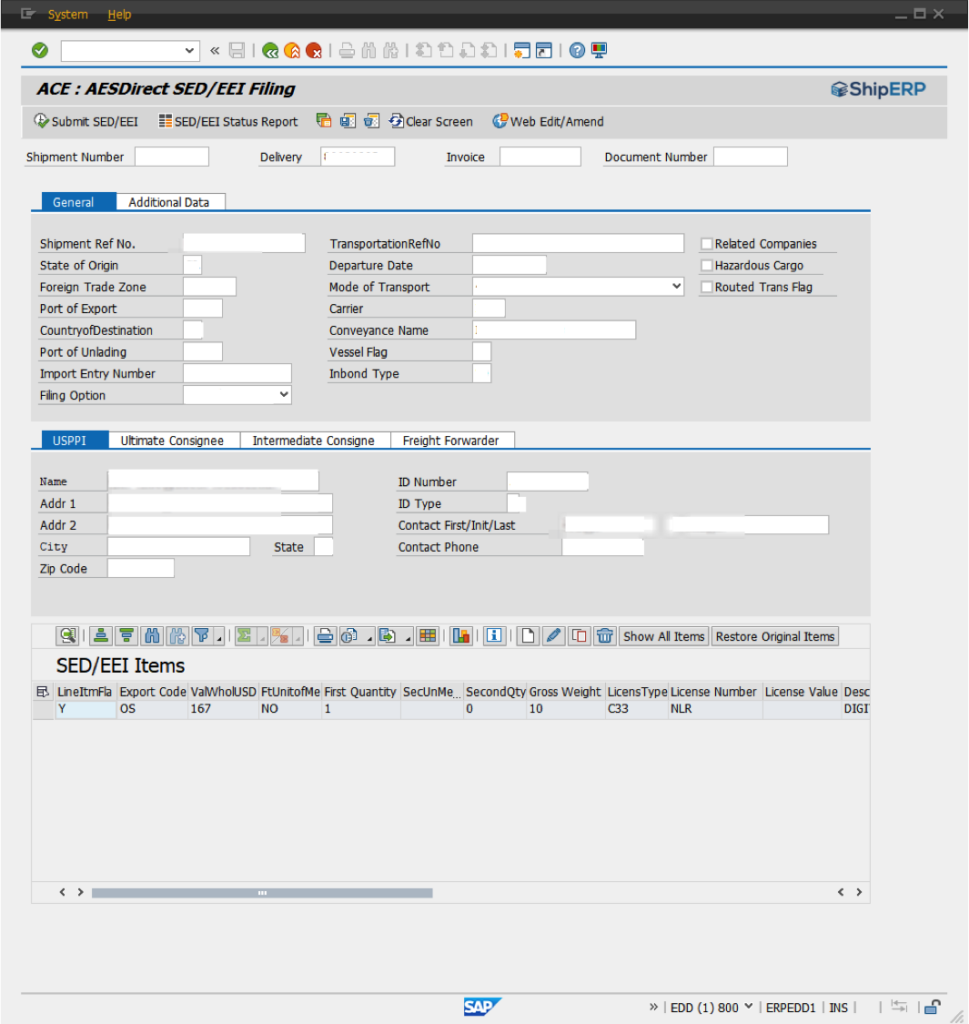 layar contoh sistem AES