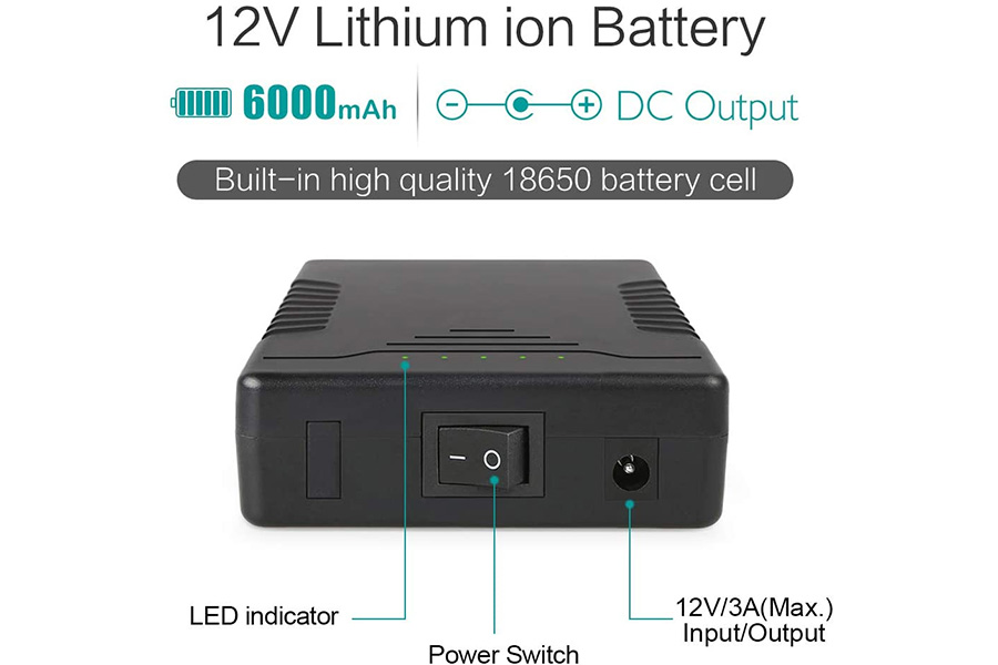 Batterie lithium-ion 12 V avec sorties DC