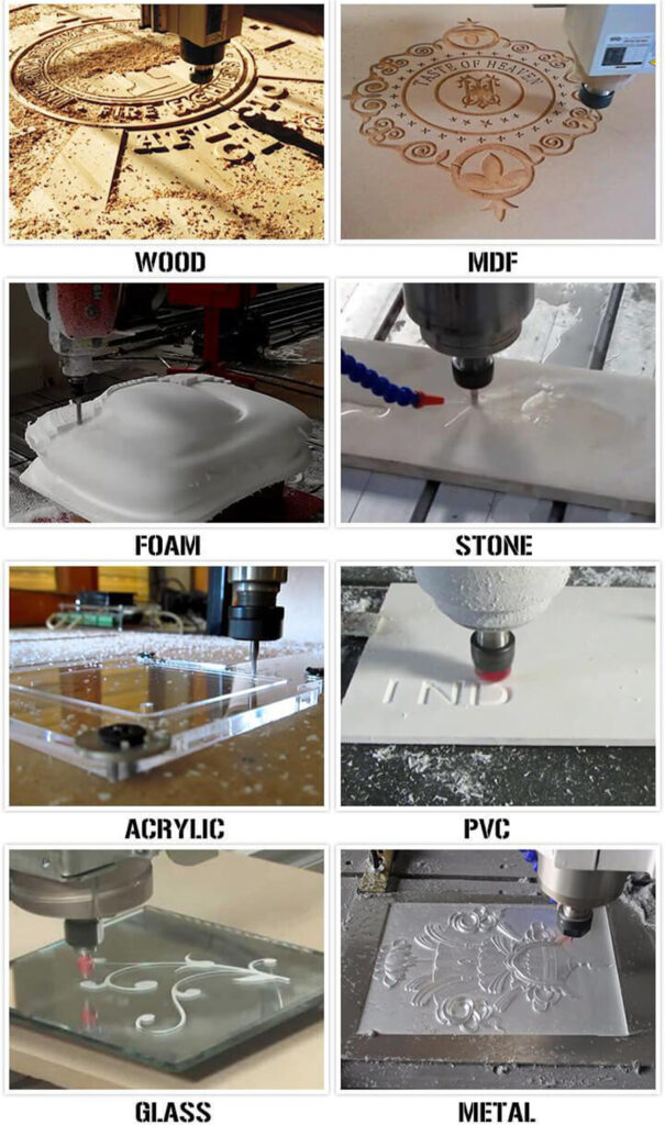 Las máquinas enrutadoras CNC pueden cortar muchos materiales diferentes.