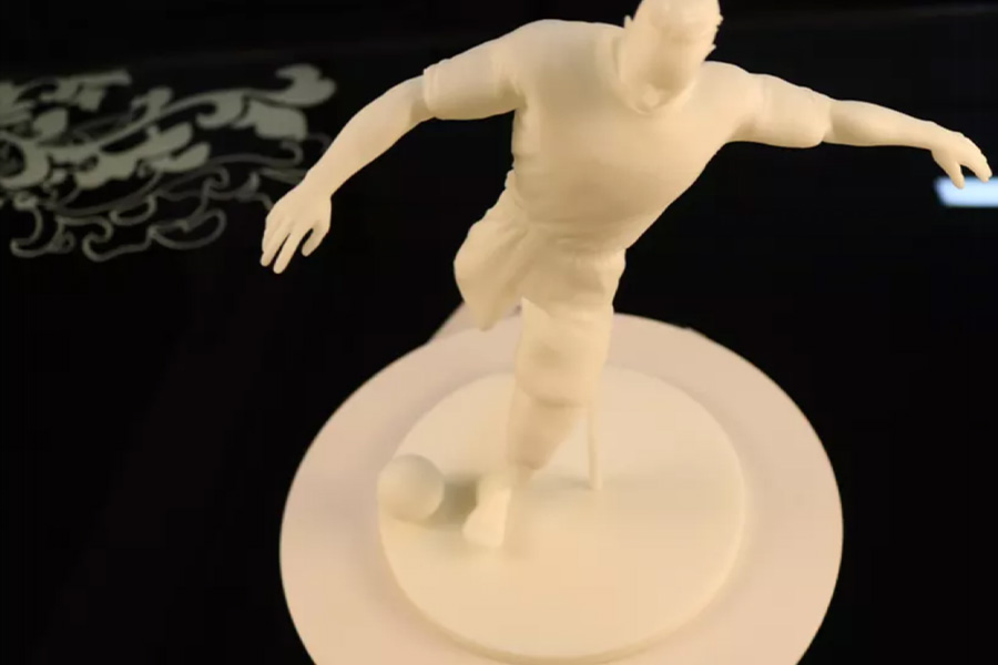 Stampa 3D di un calciatore